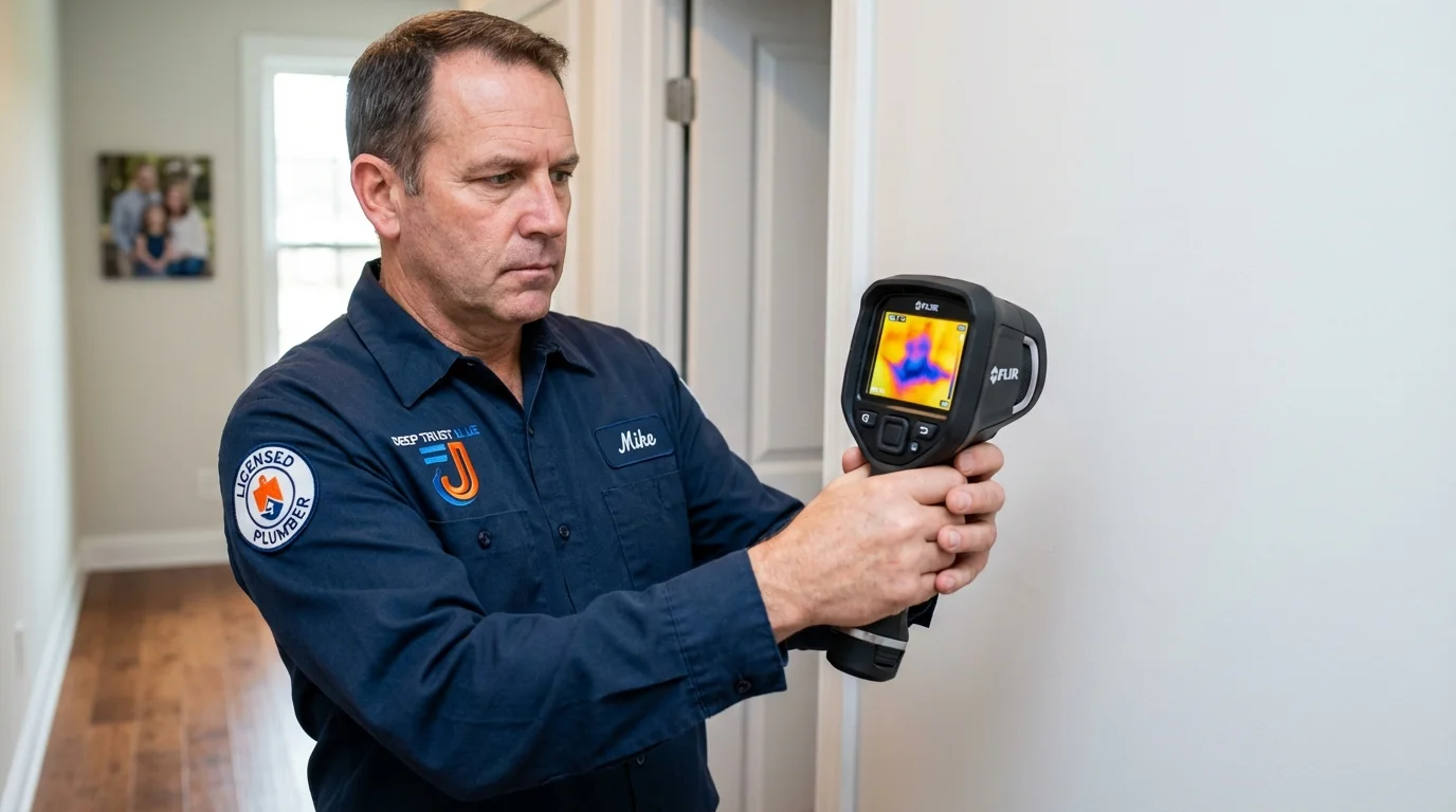 Thermal imaging leak detection by Johns Plumbing LLC in Flagler Beach